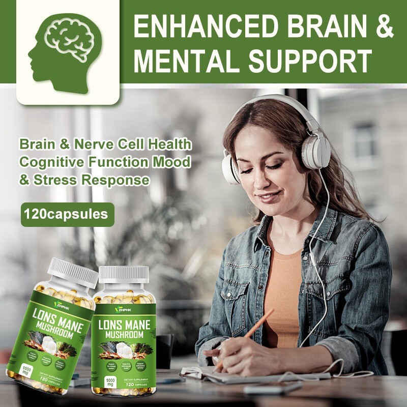 Organic Lion Mane Mushroom Complex Helps with memory immunity anti-inflammatory