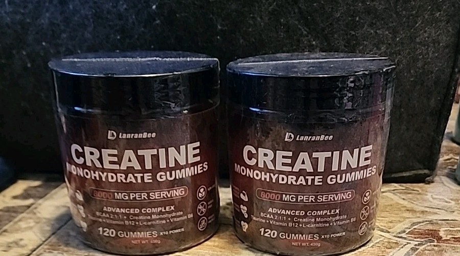 2-Creatine Monohydrate Gummies 8000 mg for Men & Women, Creatine Supplement