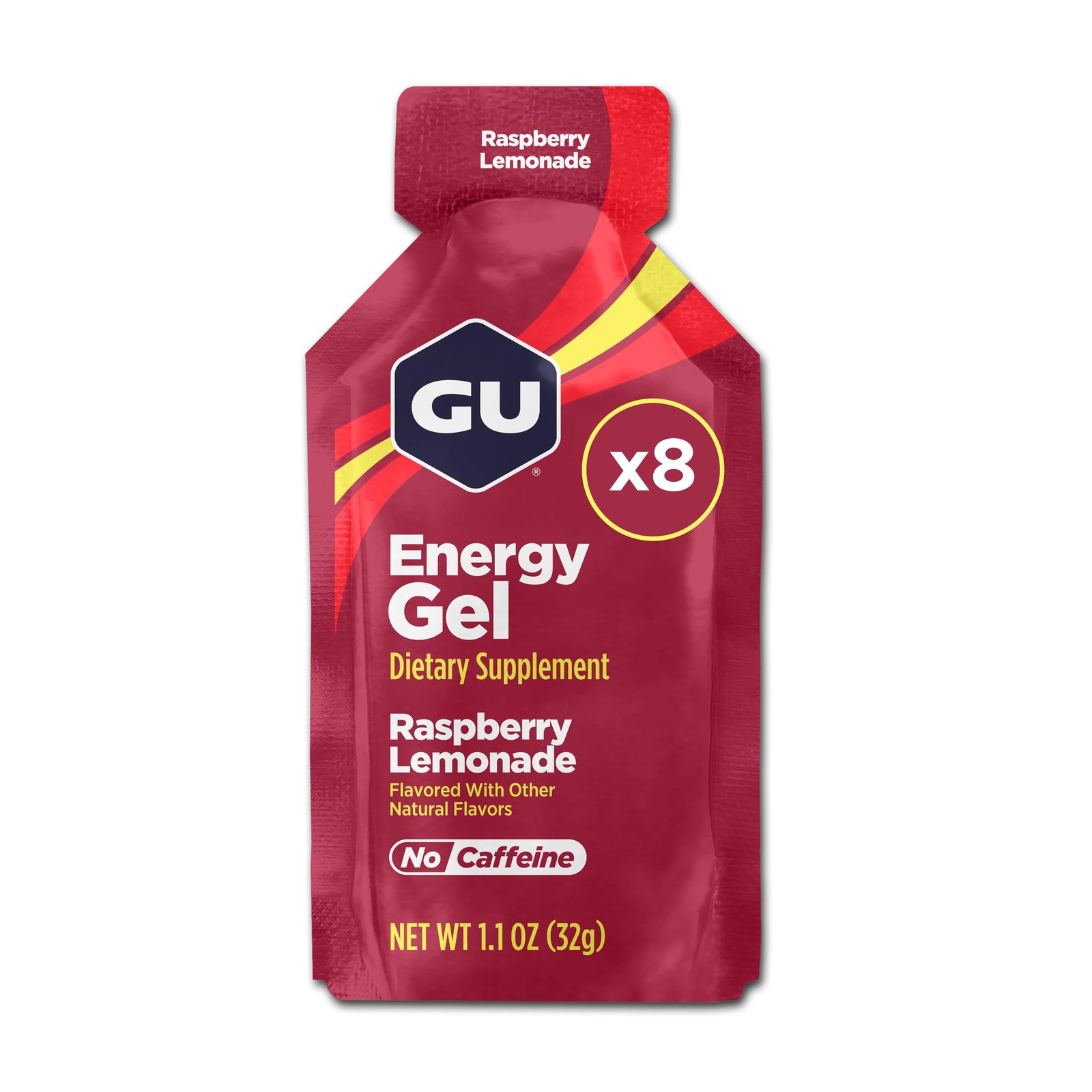 Vegan Raspberry Lemonade Energy Gel – 8-Pack, Gluten-Free & Dairy-Free