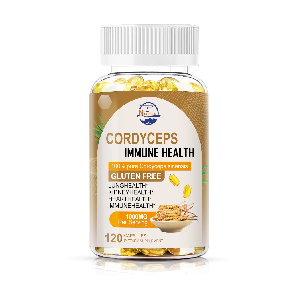 120pcs Cordyceps Sinensis – Heart & Respiratory Health, Energy & Immune Support