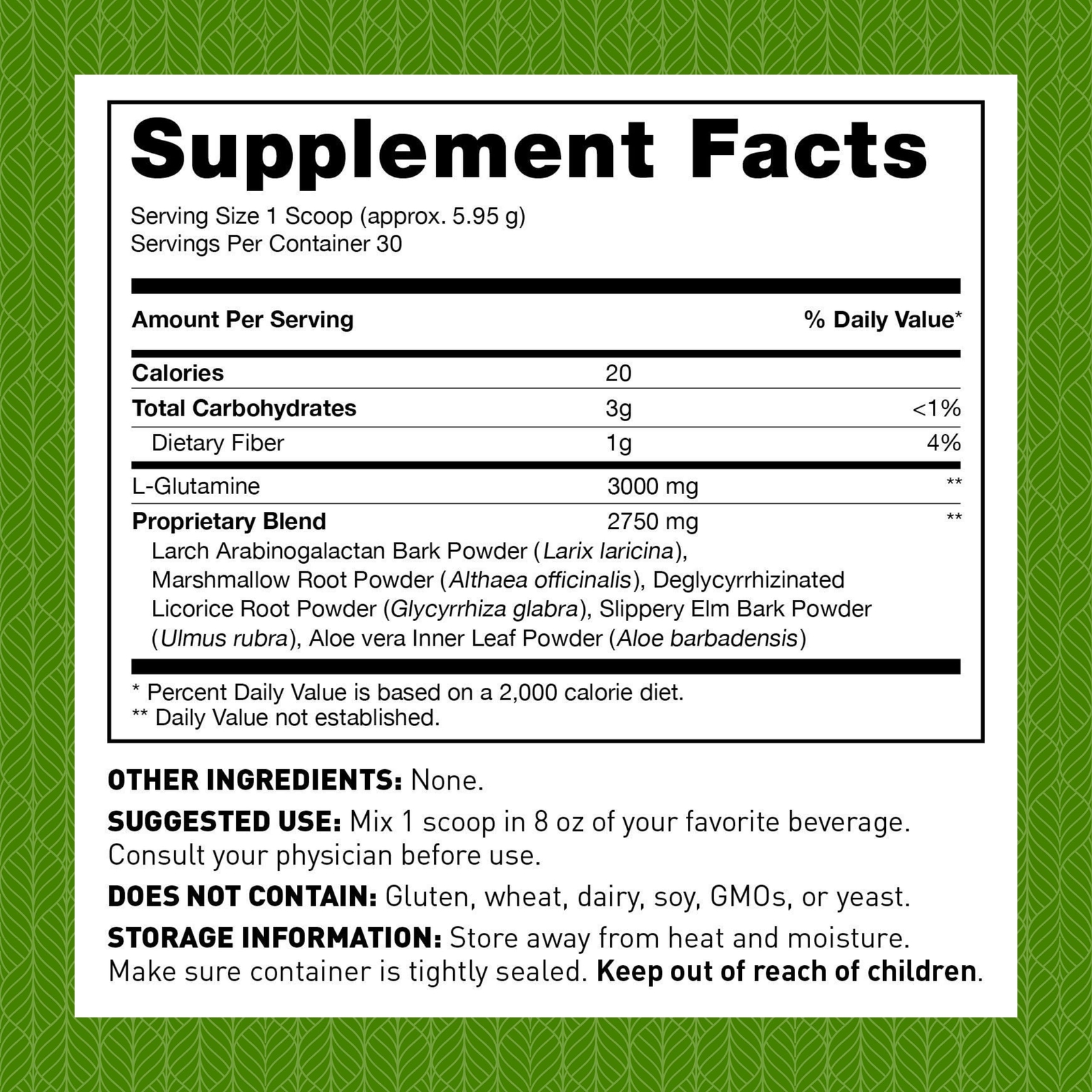 Amy Myers MD Leaky Gut Revive Powder, L-Glutamine, Marshmallow Root 6.3oz