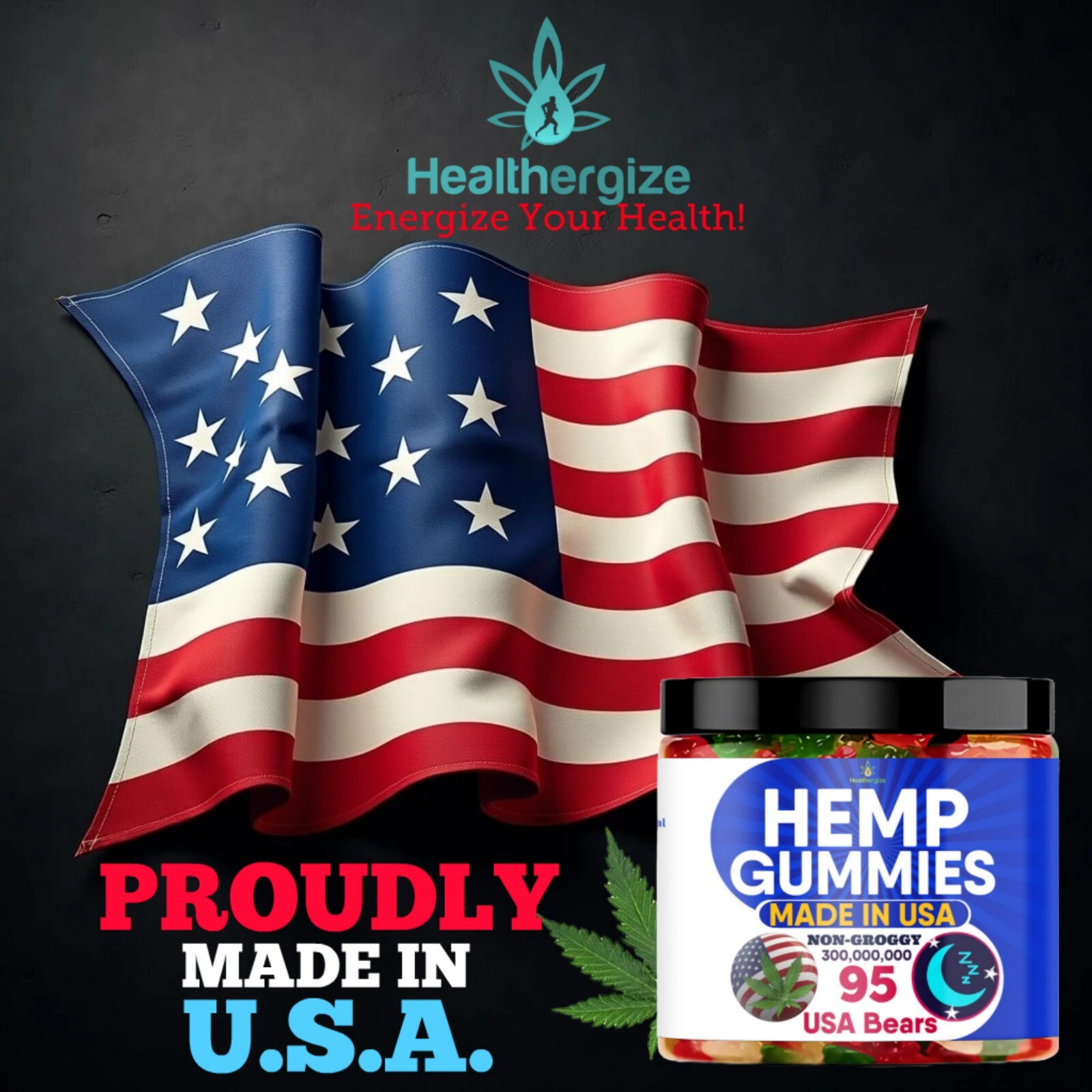 Sleep Gummy Bears-Premium Gummies-Happy,Calm, Stress, Relax, Anxiety-Made In USA