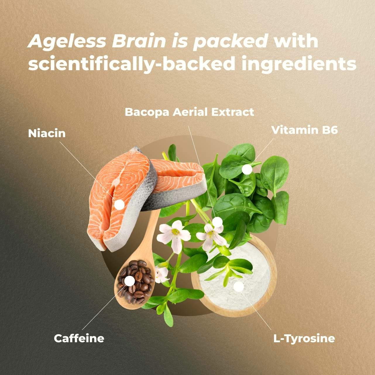 PureHealth Ageless Brain, Boost Brain Health, Memory, Focus, Clarity, 30ct
