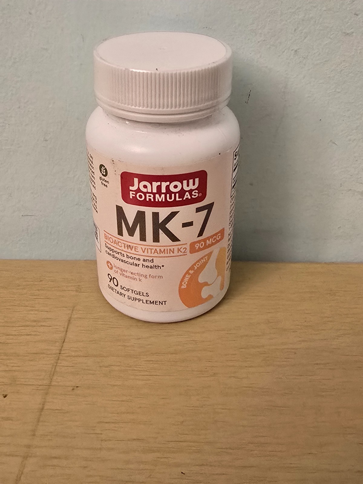 Jarrow MK-7 Vitamin K2 90mcg 90 Softgels Exp 09/2027 Sealed Bone Health