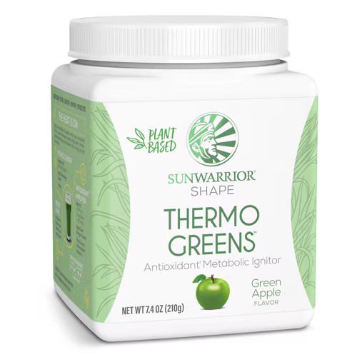 2 X Sunwarrior Shape Thermo Greens Green Apple — 30 Servings