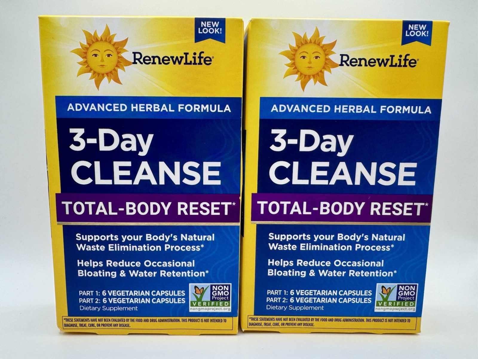 Lot of 2 Renew Life 3-Day Cleanse – 12 Capsules | Exp 03/2028