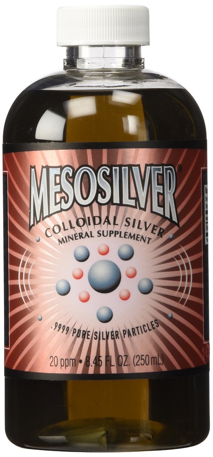Colloidal Silver 20 ppm 250 mL Liquid Supplement for Immune Support & Wellness