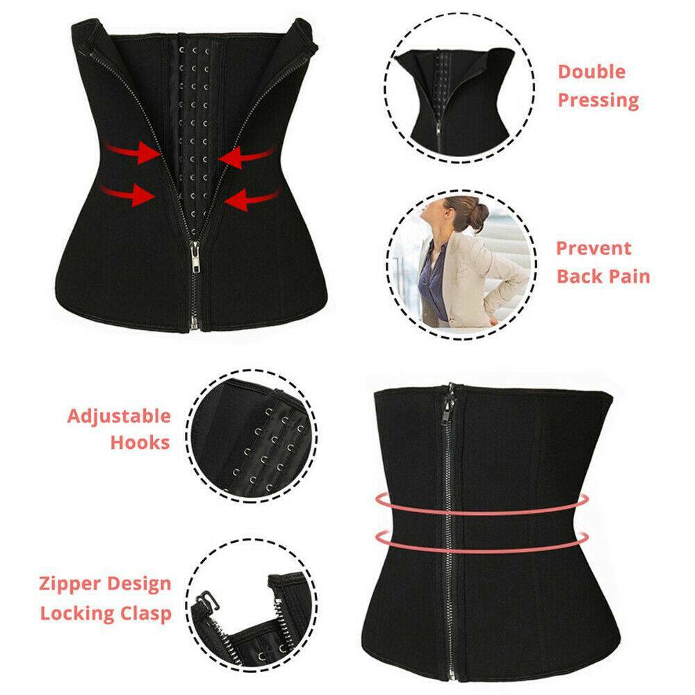 Men Women Waist Trainer Cincher Trimmer Sweat Belt Fitness Body Shaper Shapewear