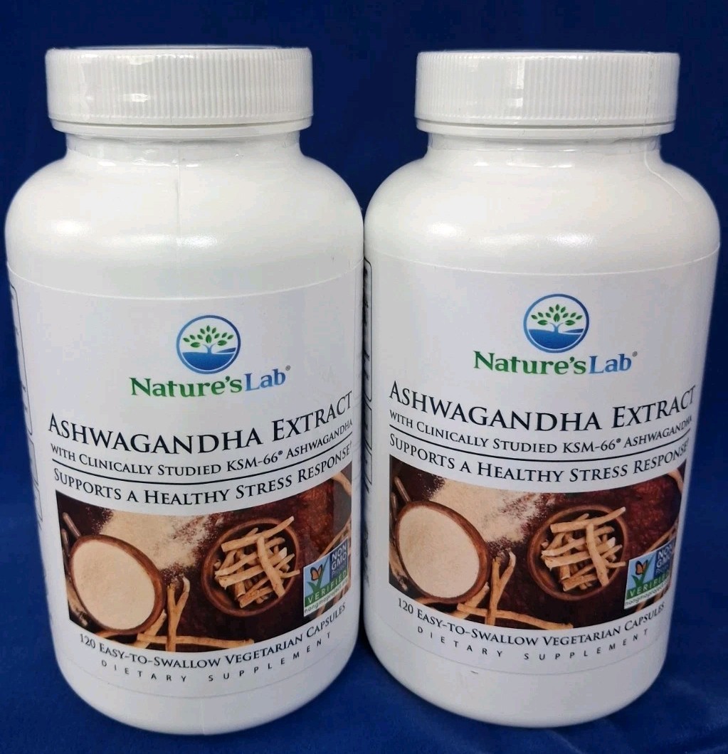 Nature’s Lab Ashwagandha Extract 240 Ct. Capsules KSM-66 (Expire: 2028)