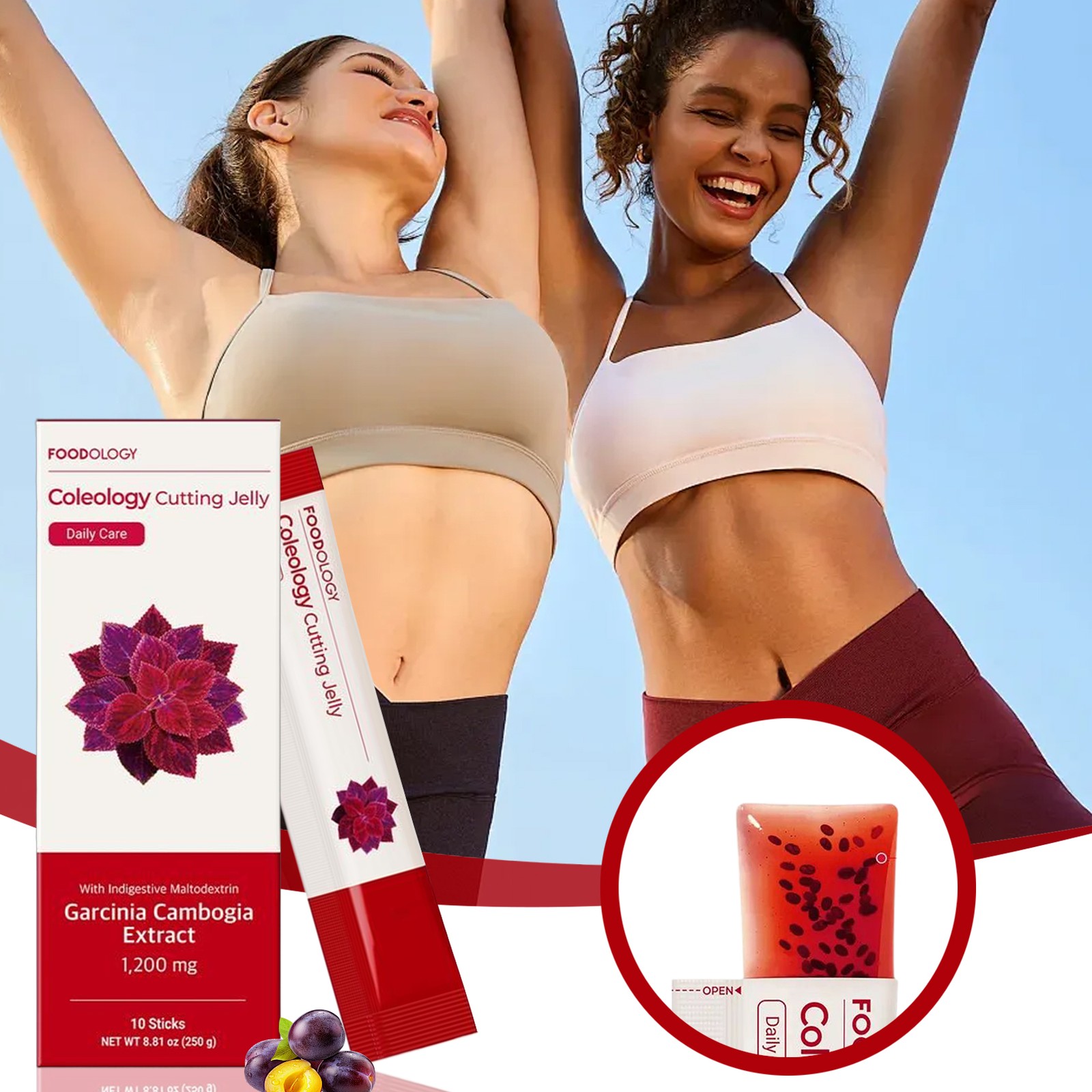 FOODOLOGY Coleology Weight Cutting 250g(25g X Sticks) 10 Jelly Loss Supplements-