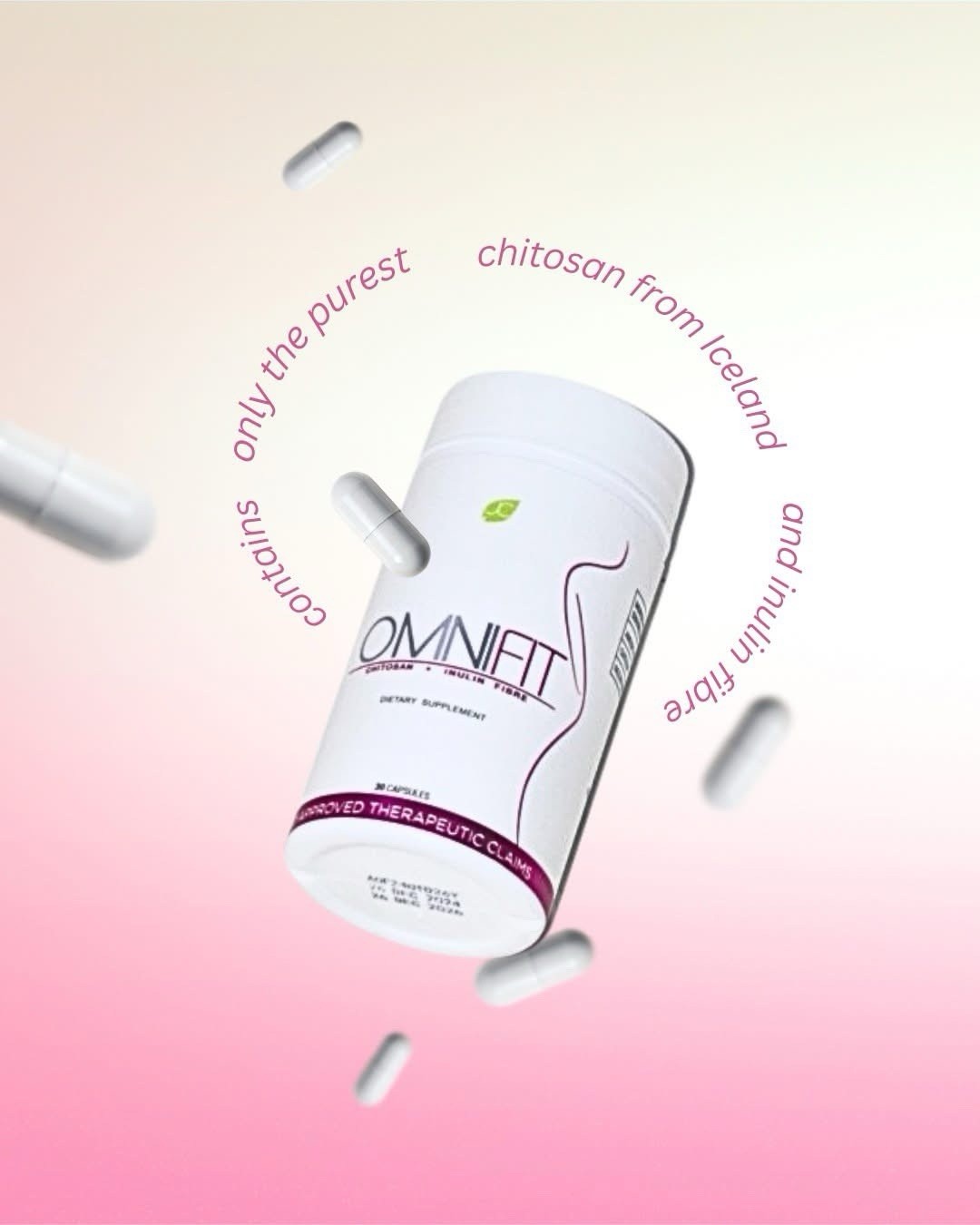 OMNIFIT Fat Binder Chitosan Inulin Fibre Dietary Supplement