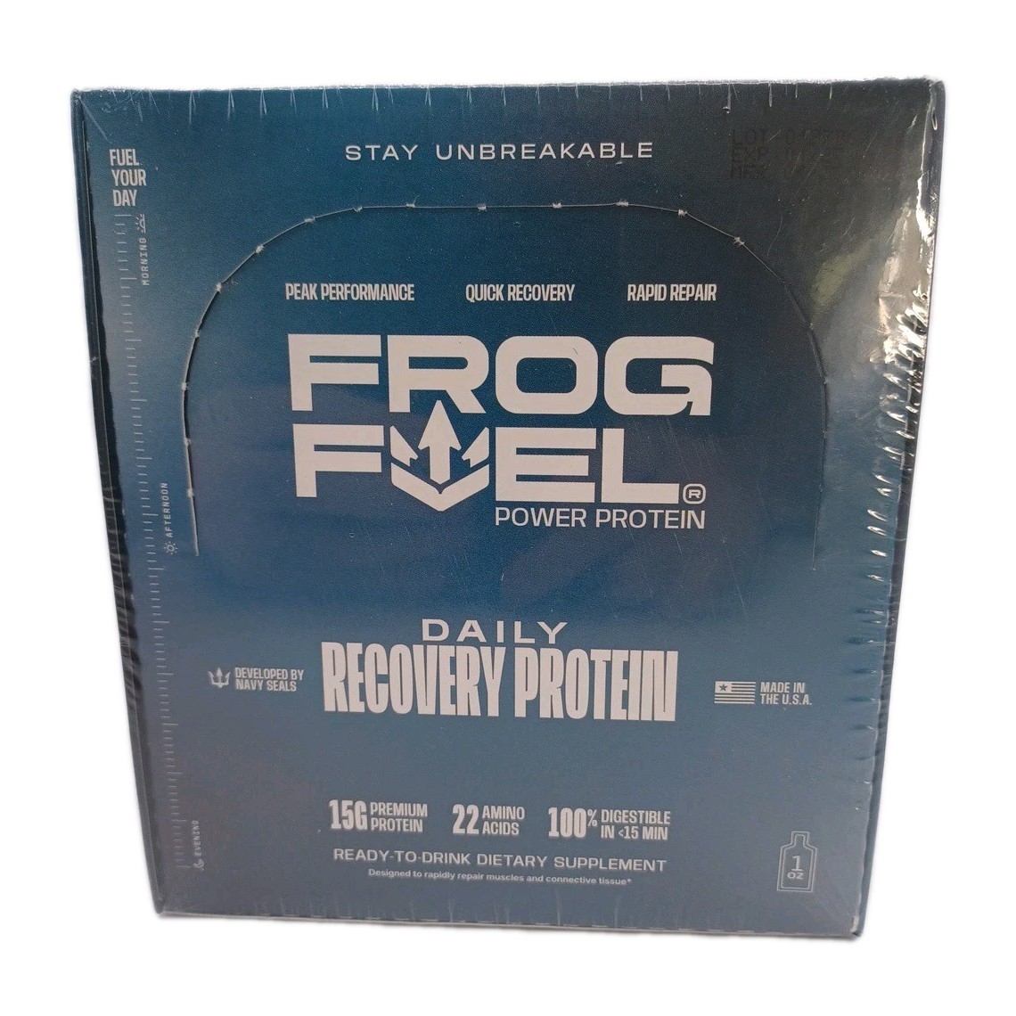 NEW Frog Fuel Power Regular Protein Shot, 15g 1 Fl Oz (Pack of 24) 01/28