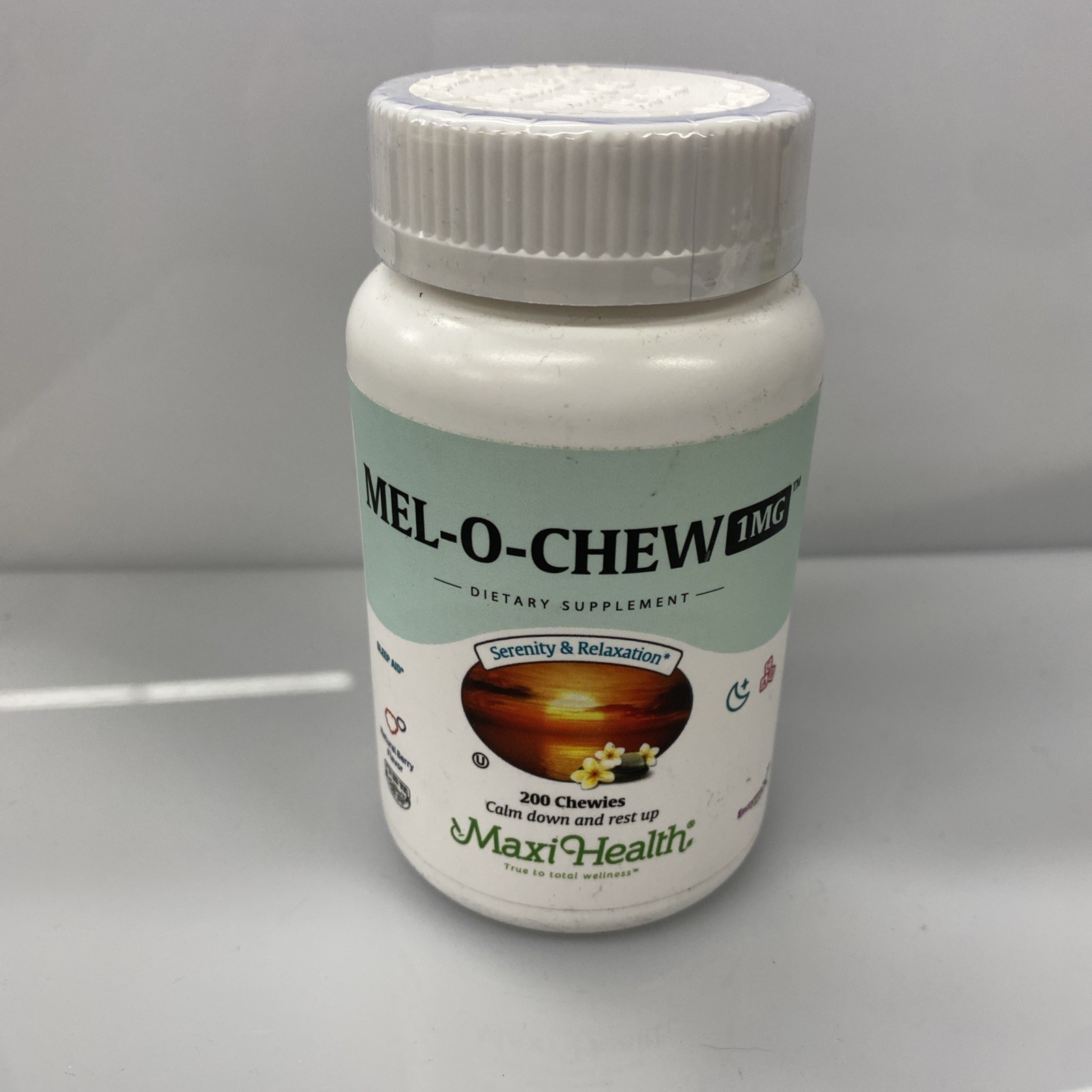 Maxi Health Mel-O-Chew 1mg Chewable – Calm Down And Rest Up 200 Chewies