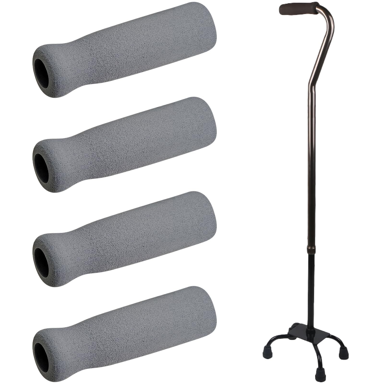 4 Pieces 4.35×1.3×1.3 Inches Replacement Offset Cane Grip Foam Handle Grips f…
