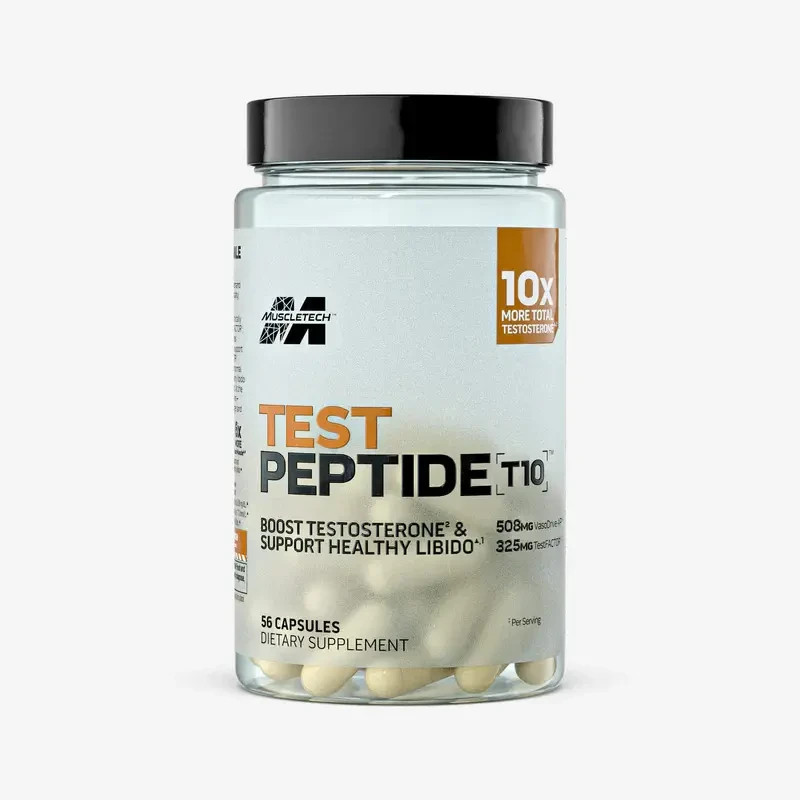 Muscletech Test Peptide T10 Dietary Supplement 56 Capsules Exp 11/28 NEW