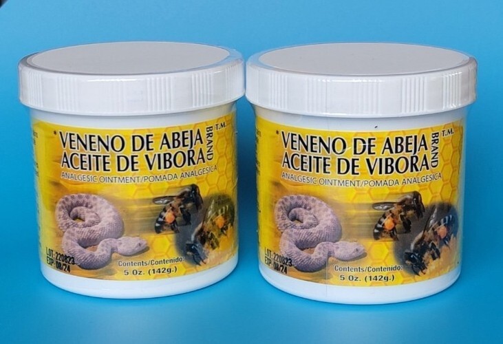 2 VENENO DE ABEJA ACEITE DE VIBORA Analgesic Ointment BON balm Pomada Analgesico