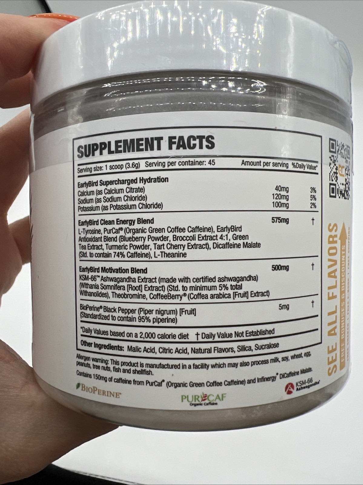 EarlyBird Morning Cocktail – Pineapple Mimosa-45 Servings – Wake Up Early