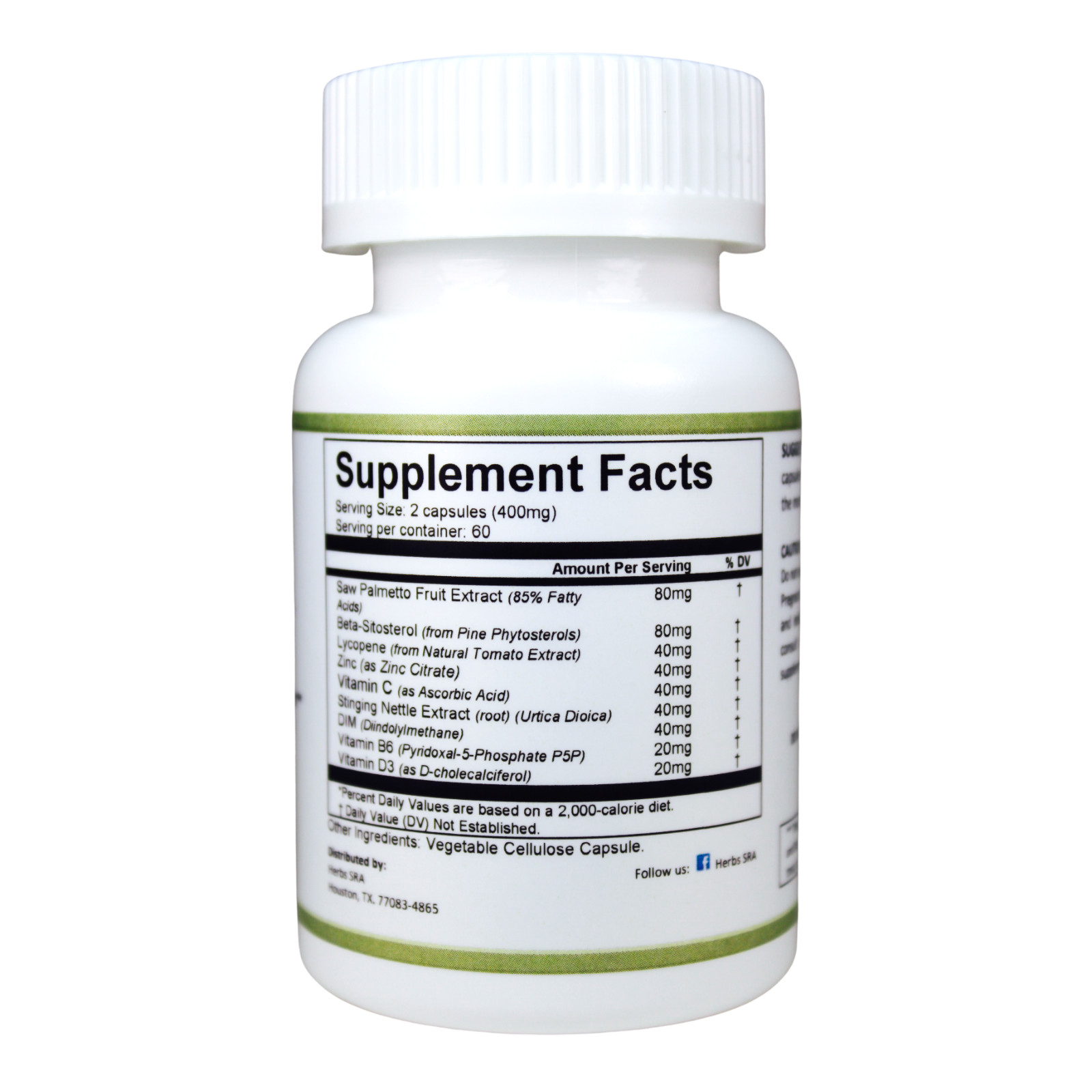 REDUCE URINATION SYMPTOMS, 120 Capsules, Prostate Health Supplement, LYCOPENE.