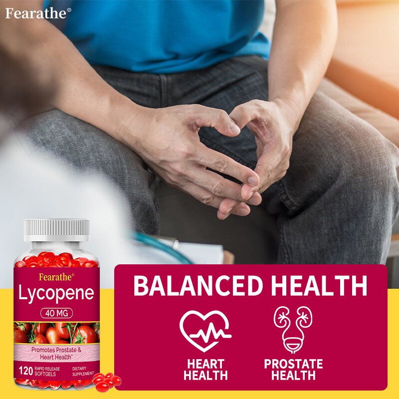 Lycopene Softgels 40mg High Protency Heart & Prostate Health Support