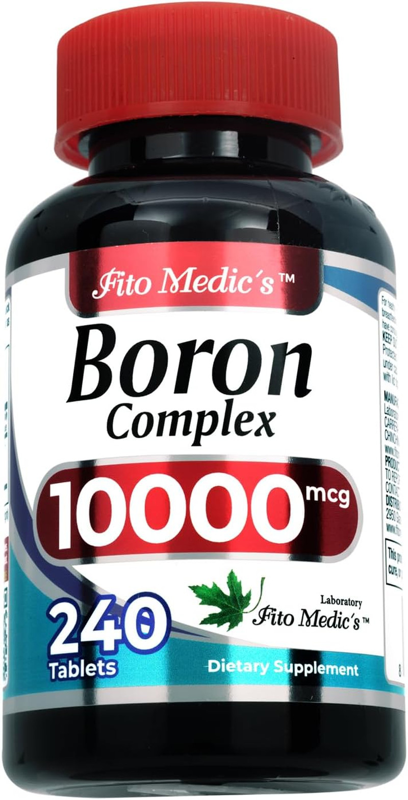 FITO MEDIC’S Lab | Boron |10 Mg | 240 Servings | Boron Supplement for Men | Boro