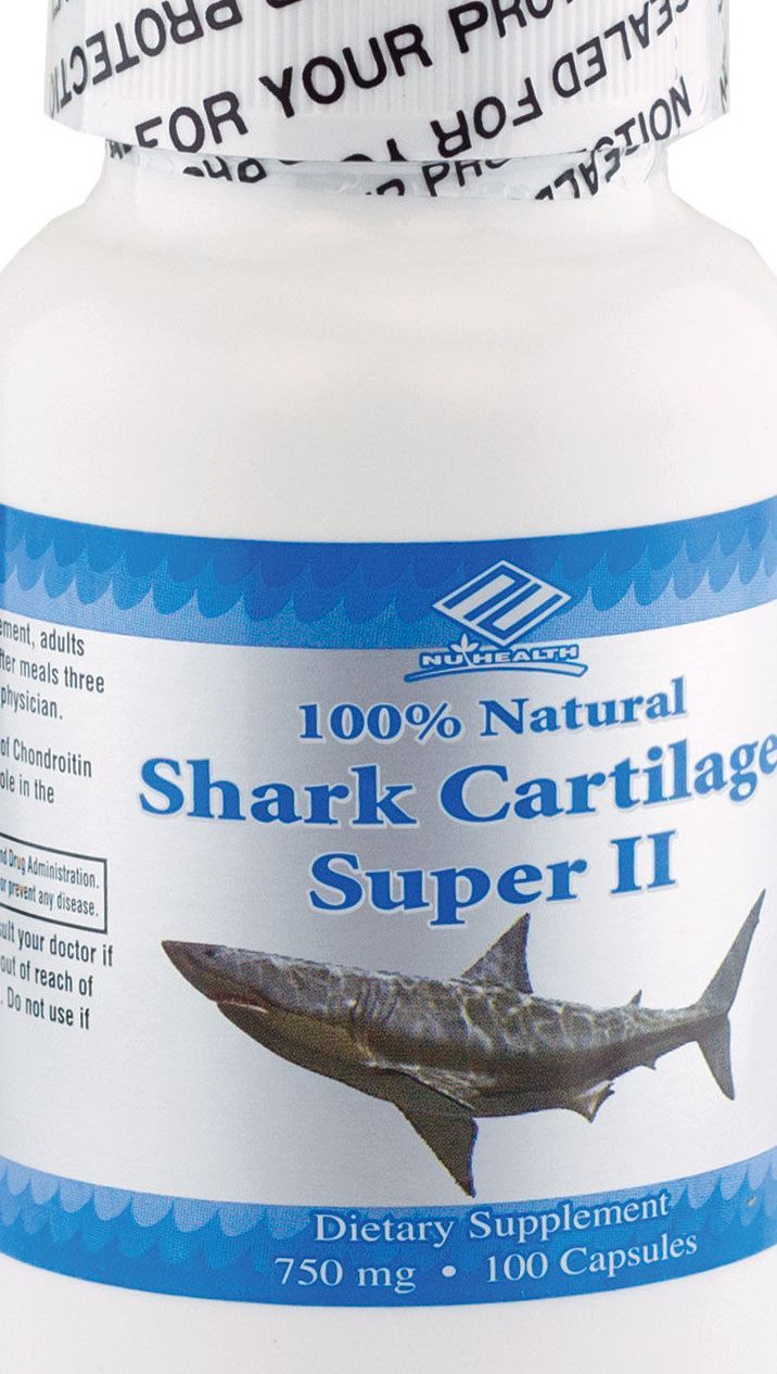 0 Natural Shark Cartilage, 750mg, 100 capsules