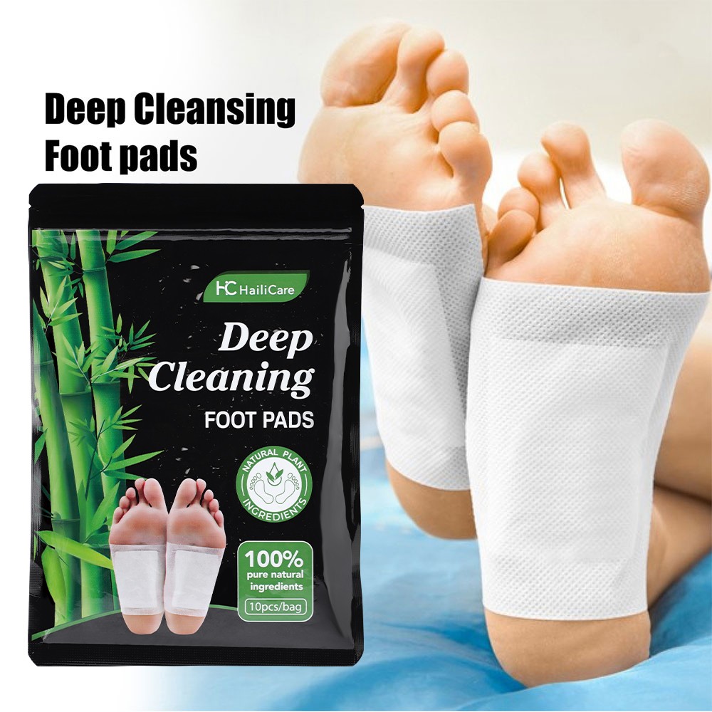 30x Wormwood Bamboo Charcoal Foot Paste Deep Cleaning Food Pads Organic Herbal