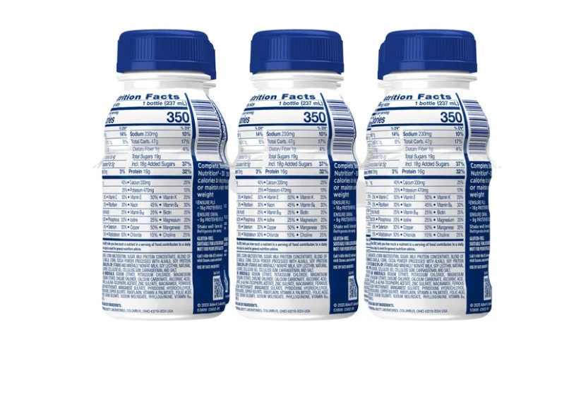 Ensure Plus Nutrition Shake Dark Chocolate 24 Pack 16g Protein 8oz