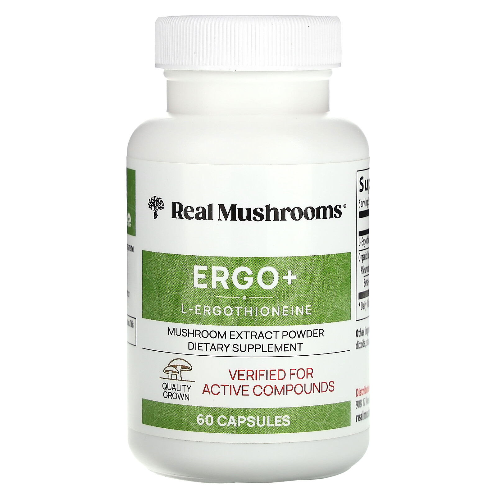 ERGO + L-Ergothioneine, 60 Capsules