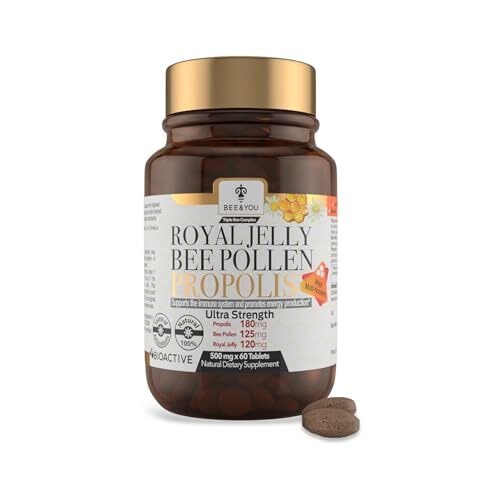 BEE and YOU Royal Jelly Tablet Propolis Extract Bee Pollen 100% Natural Super…