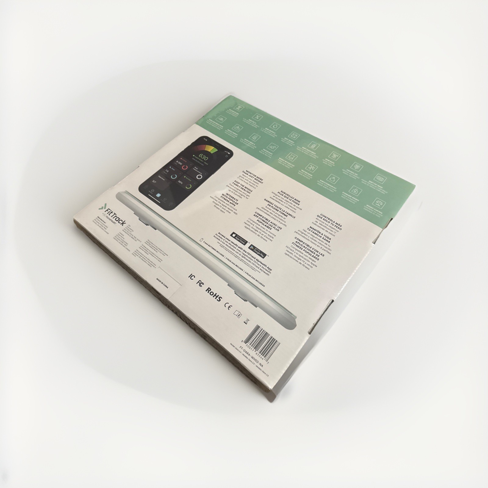 Hume Health FitTrack Dara 2.0 BMI, Body Weight, Body Fat, and Muscle Mass Scale