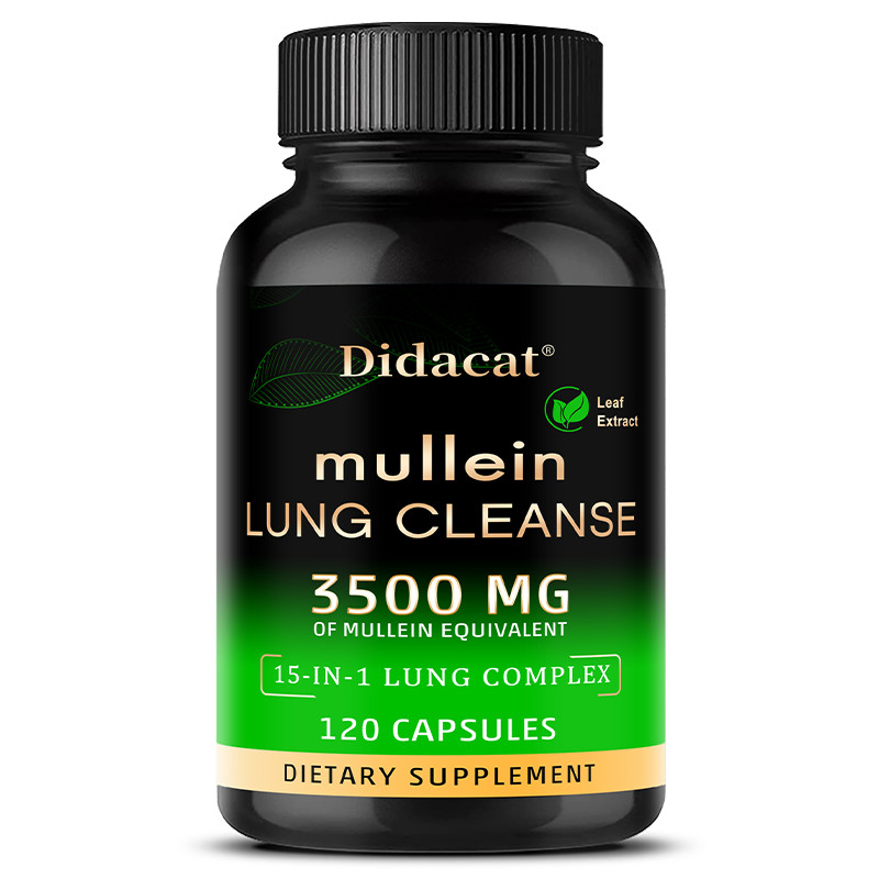 mullein LUNG CLEANSE 3500MG OFMULLEINEQUIVALENT is-IN-1 LUNG COMPLEX 120pcs