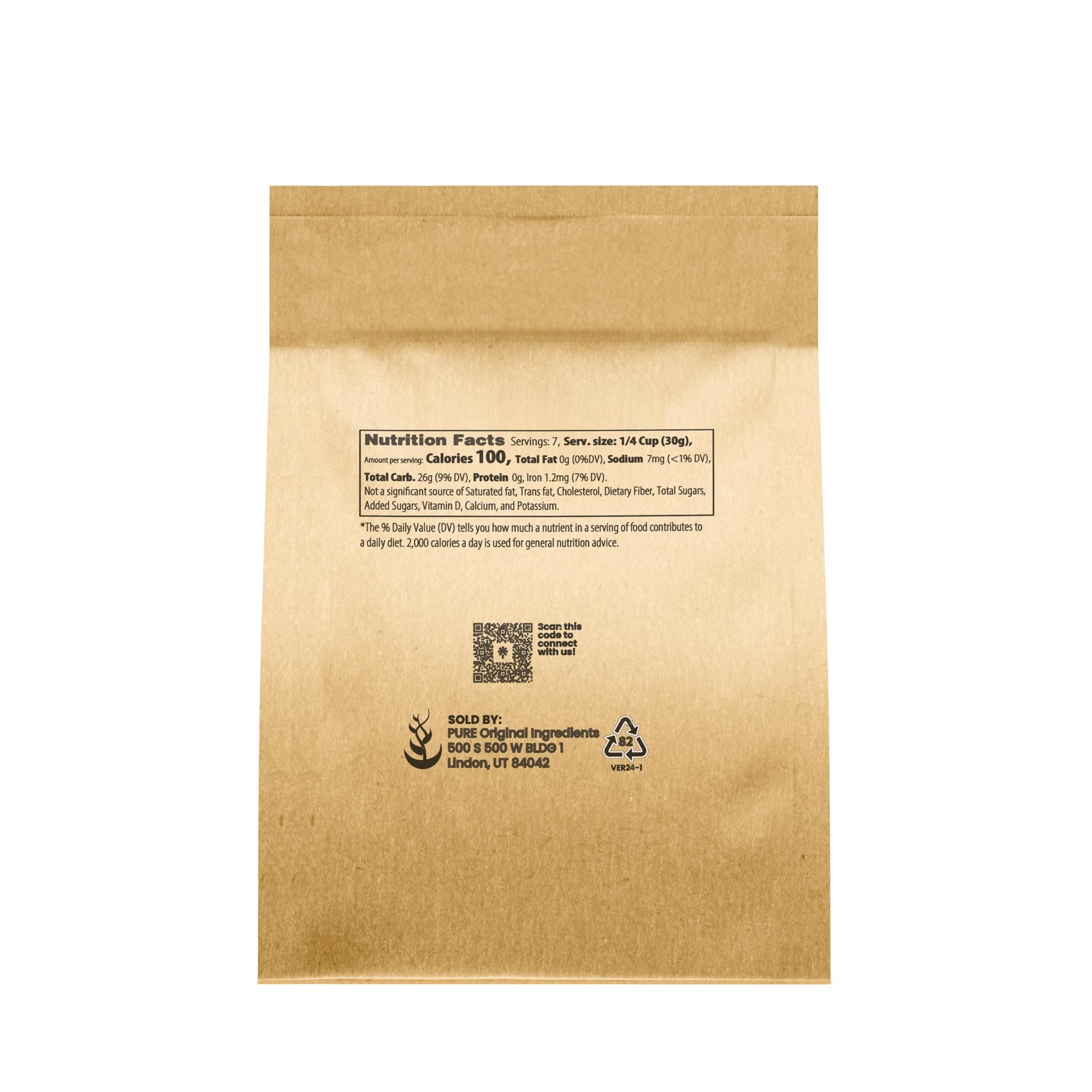 Pure Original Ingredients Tapioca Starch (8 oz) 8 Ounce (Pack of 1)