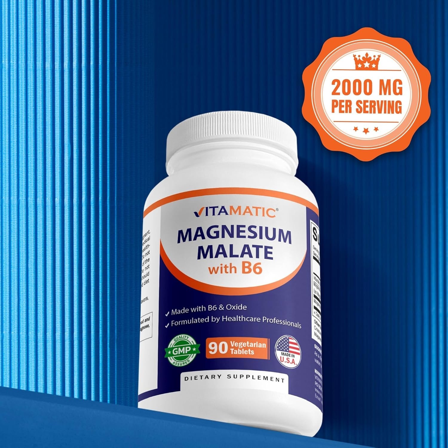 Malato De Magnesio 2000 Mg Apoya La Producción De Energía Y Músculos Saludables
