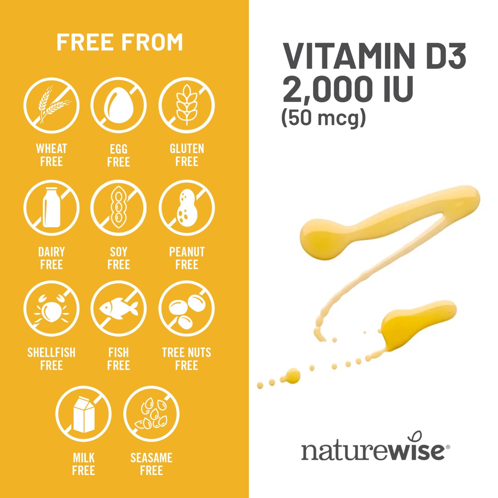 Vitamin D3 2000iu 50 mcg 1Year Supply for Immune , Healthy Muscle Function, a…