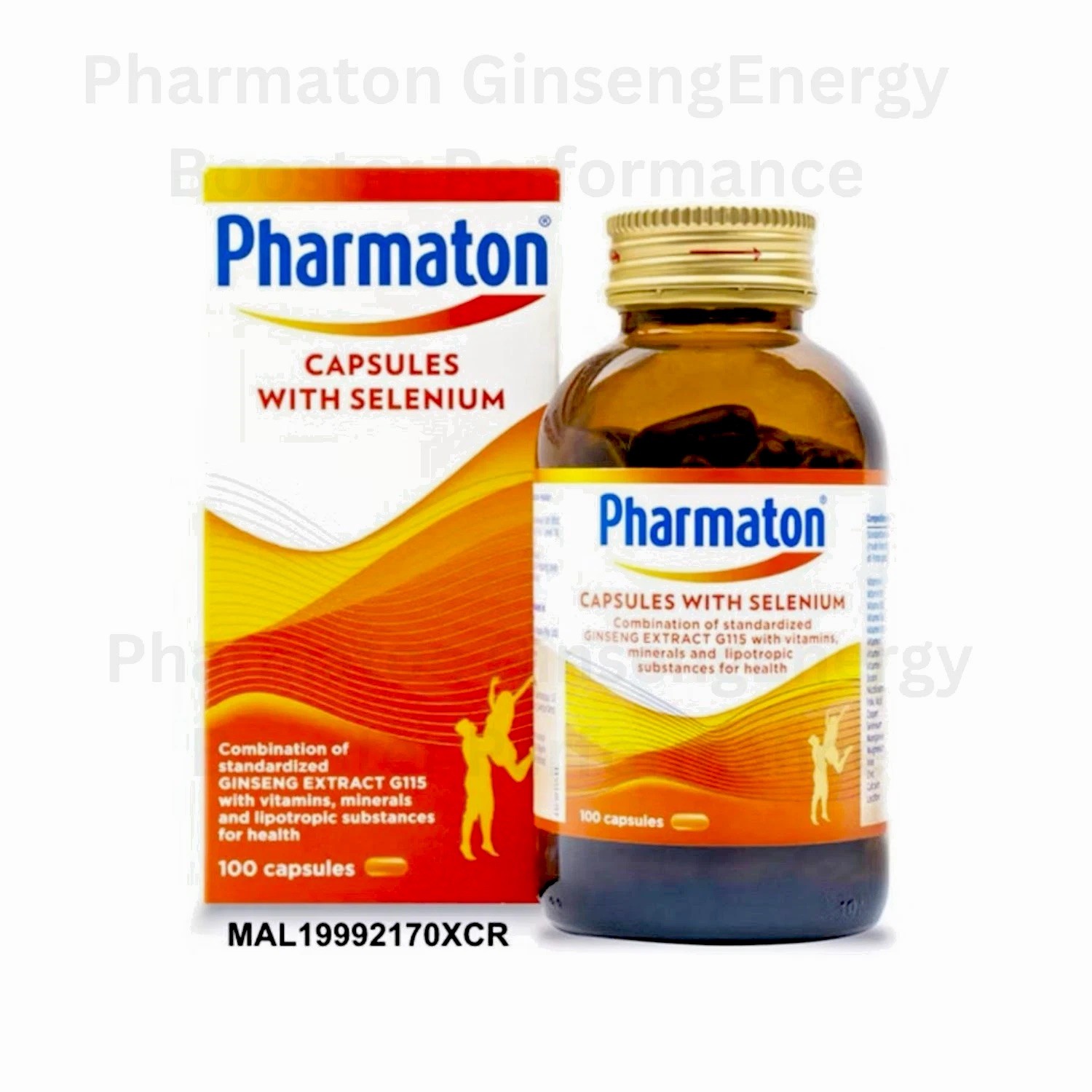 Pharmaton 100 Tablets with G115 Ginseng and Selenium Energy Booster