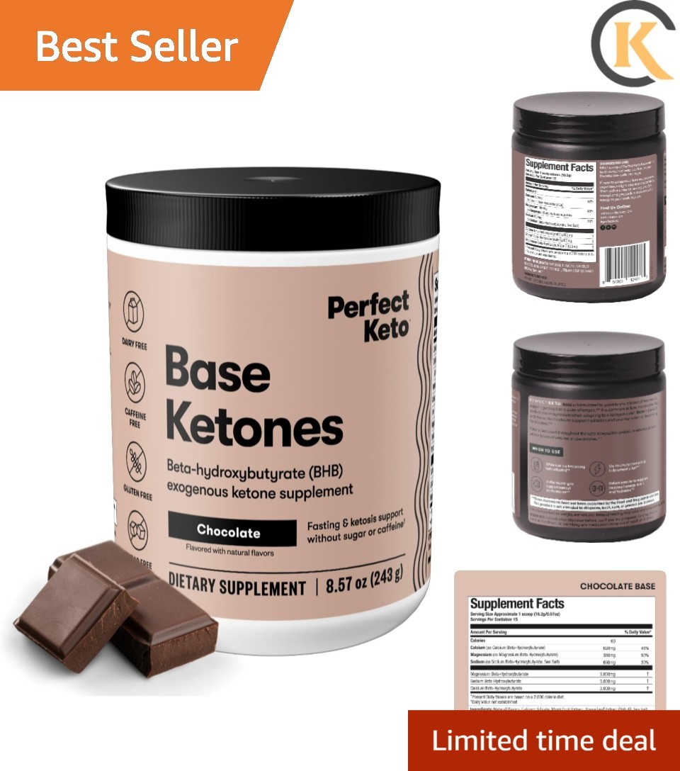 Delicious Chocolate Exogenous Ketones Powder for Fast Weight Loss & Energy