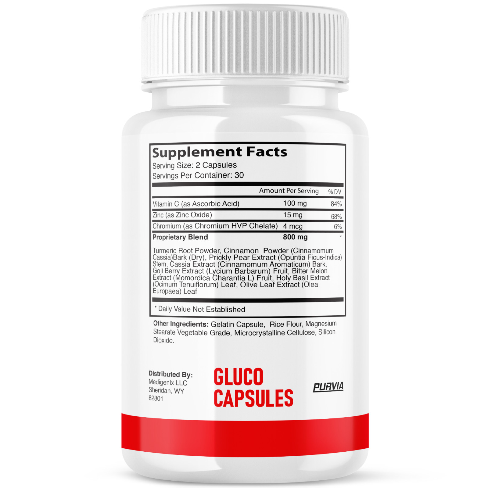 (3 Pack) Glykonex Pro Gluco Capsules Daily Blood‑Sugar Optimizer Pills (180 ct)