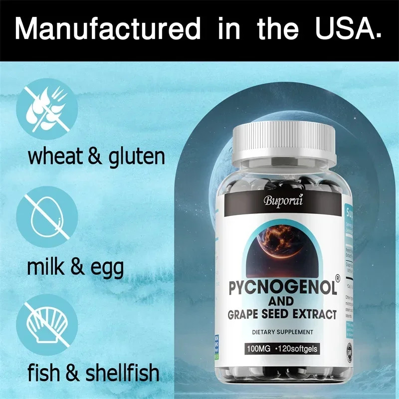Pycnogenol & Grape Seed Extract 240pcs – Energy, Cellular Health, Anti-Aging