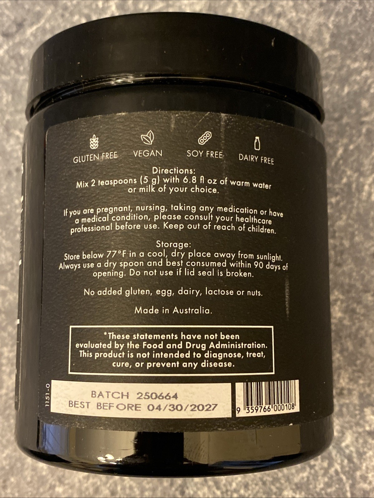 WelleCo Evening Elixir Chocolate 5.3oz 150g Powder Sealed Exp 04/27