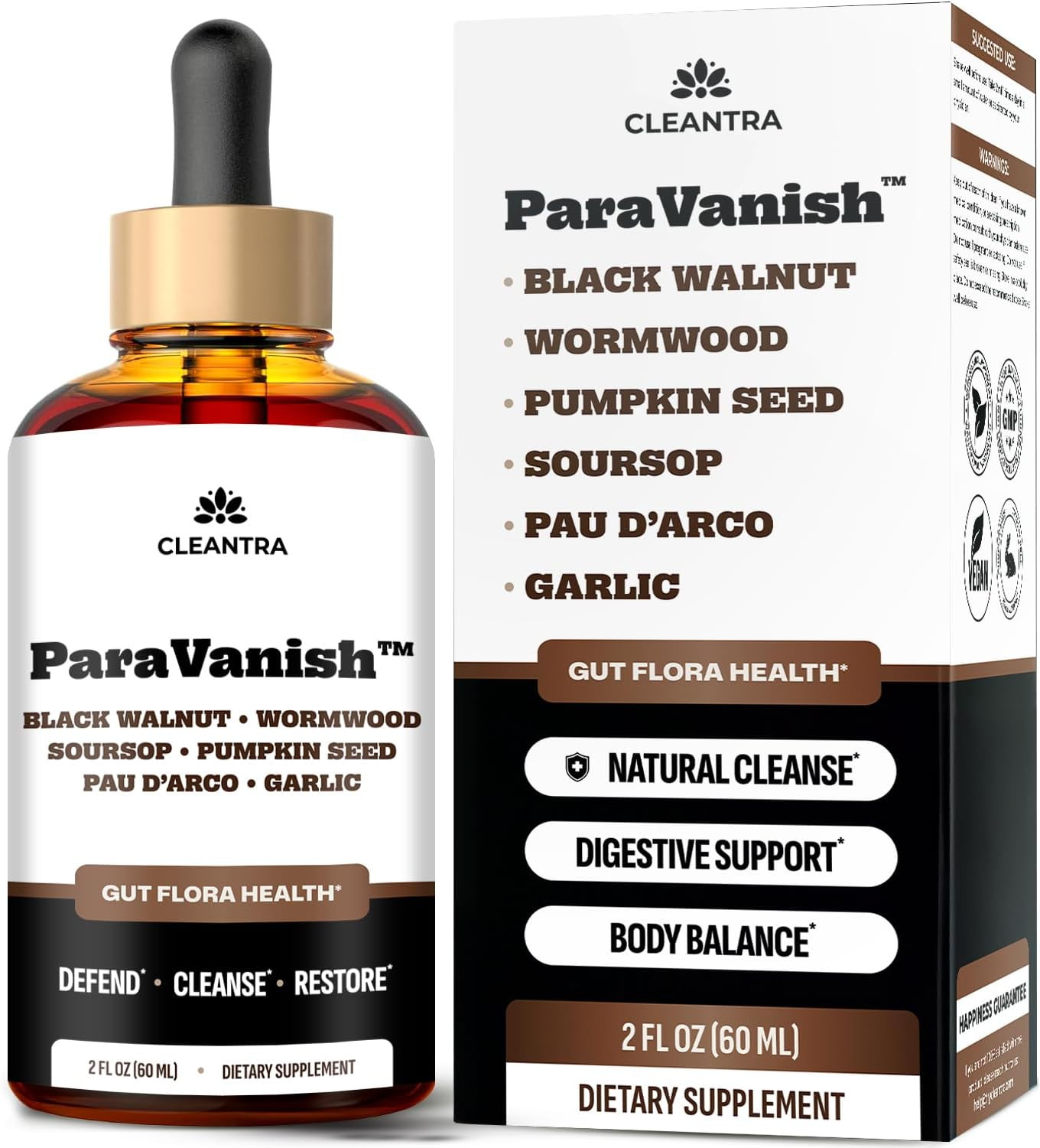 ParaVanish Wormwood Black Walnut Clove Cleanse for Humans – Advanced Detox for A