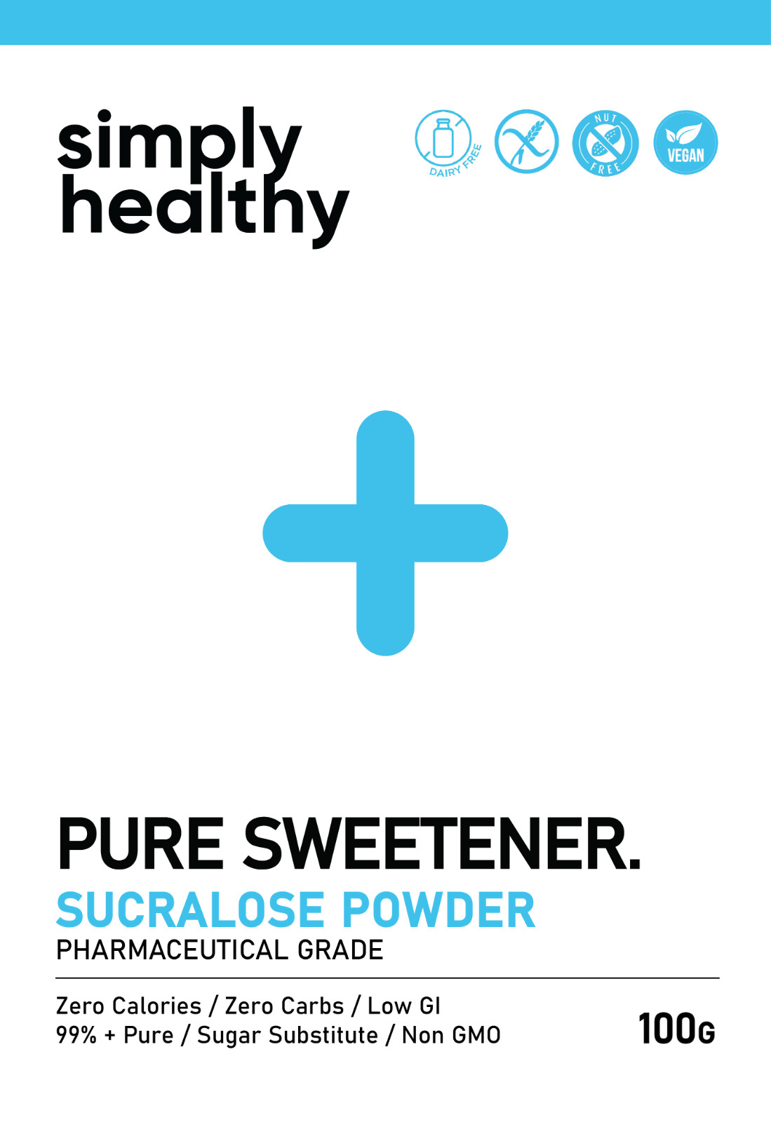 Artificial Sweetener, Sucralose 200g, Pharmaceutical Grade Premium Quality