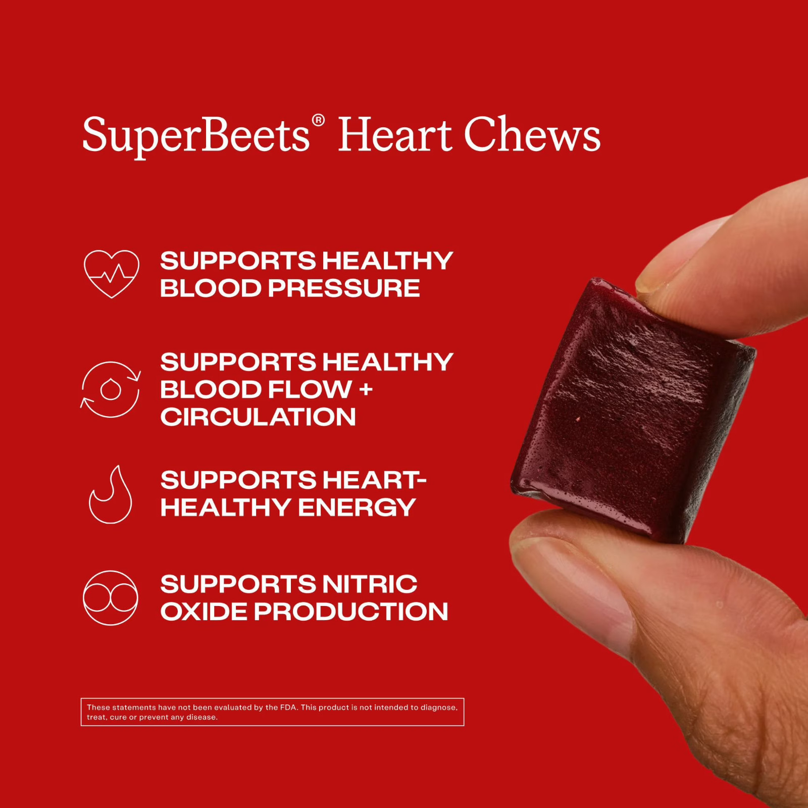 Humann SuperBeets Heart Chews, Pomegranate Berry 90 ct.(pack of 2)