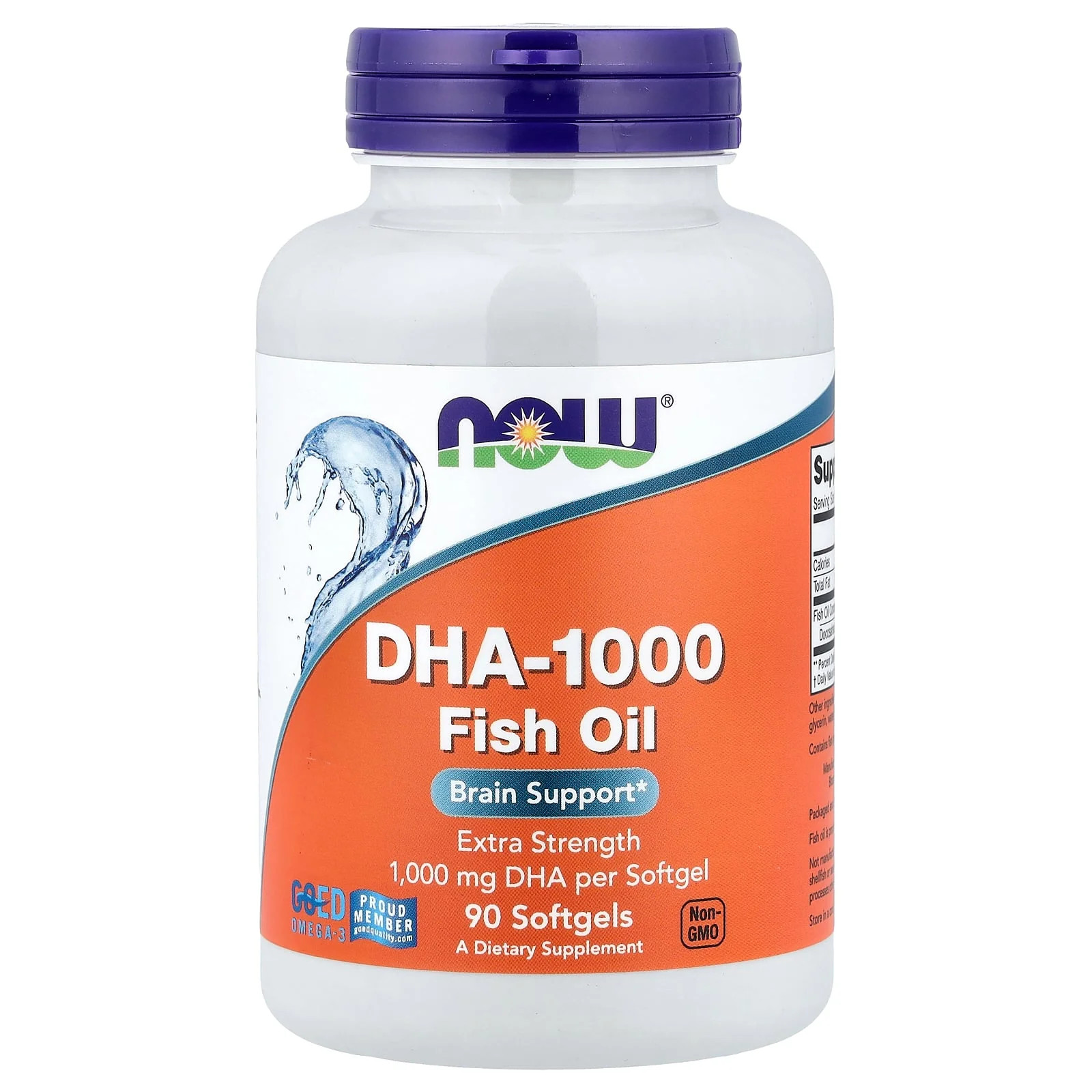 2 X NOW Foods, DHA-1000 Fish Oil, 90 Softgels