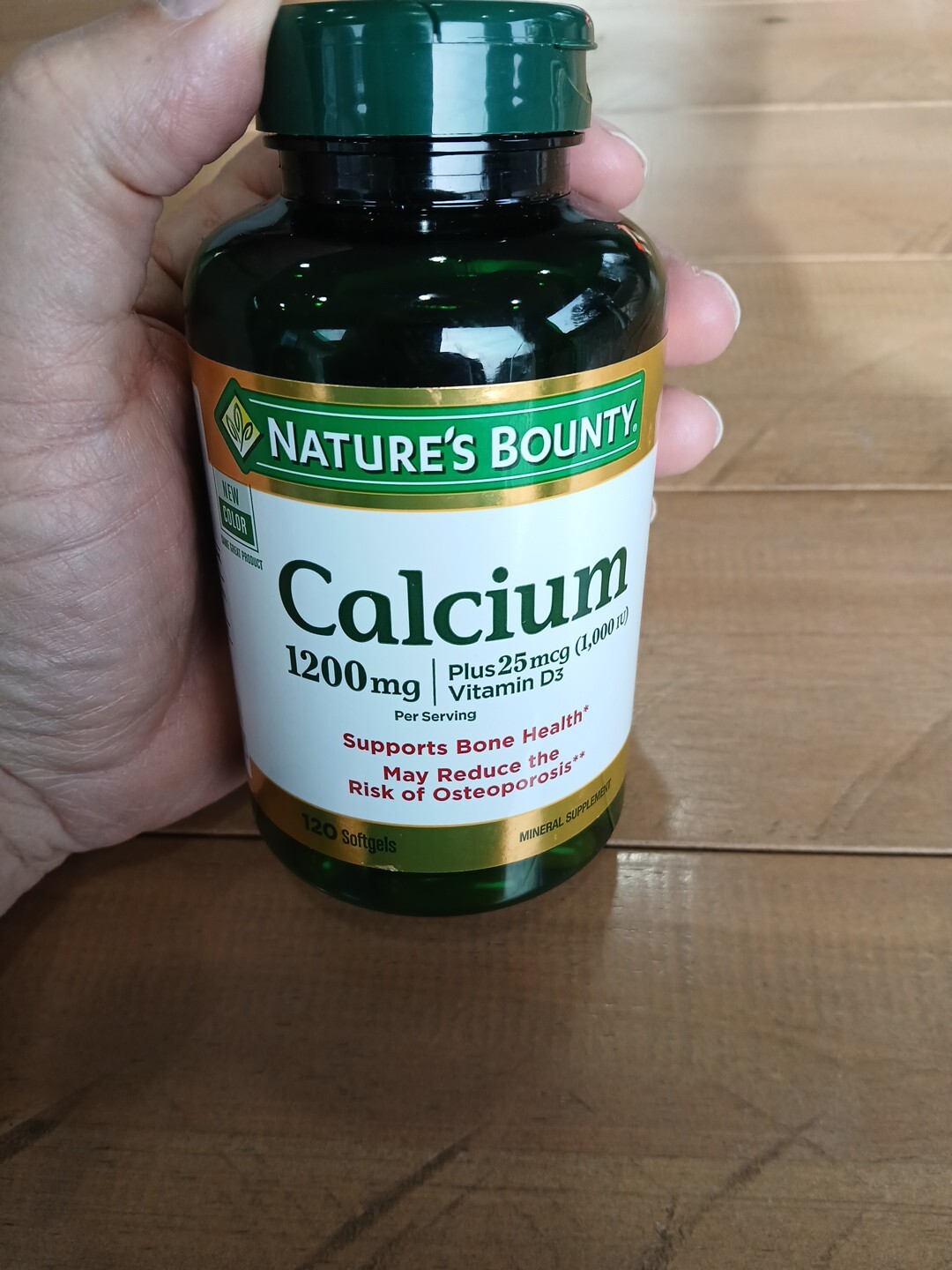Nature’s Bounty Calcium & Vitamin D 1200mg Calcium 1000 IU Vit D3 120 7/26