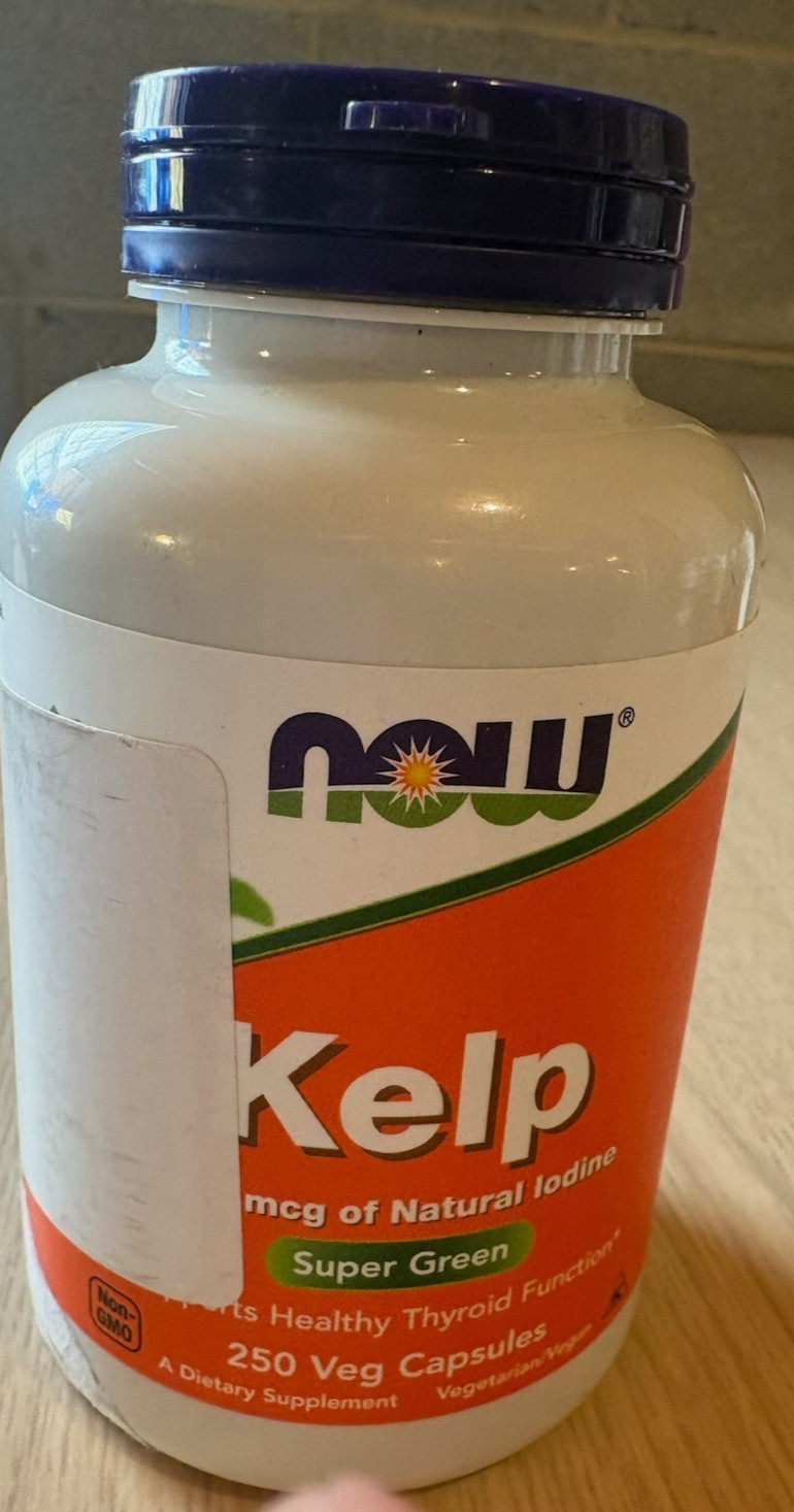 NOW FOODS Kelp 325 mcg 250 Veg Capsules Exp 3/27