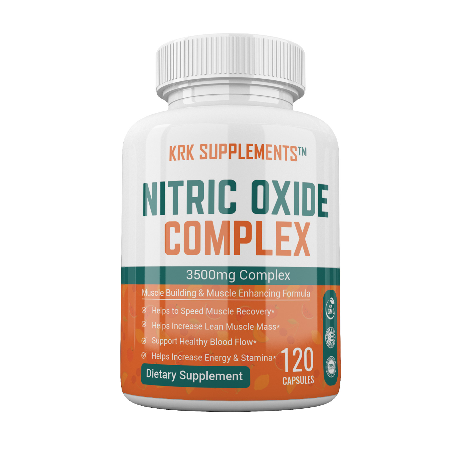 Nitric Oxide Complex 3500mg L-Arginine AAKG Muscle Pump Growth Pills