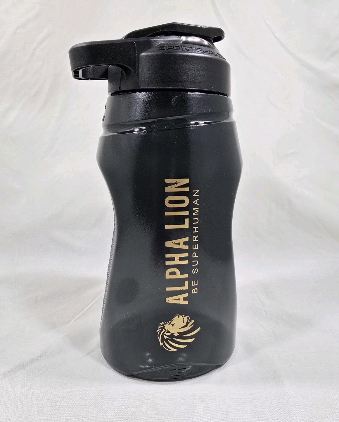 NEW! ALPHALION 64 Oz (1.8 Liter) Jug Sport Shaker Bottle With Handle, Snap Lock