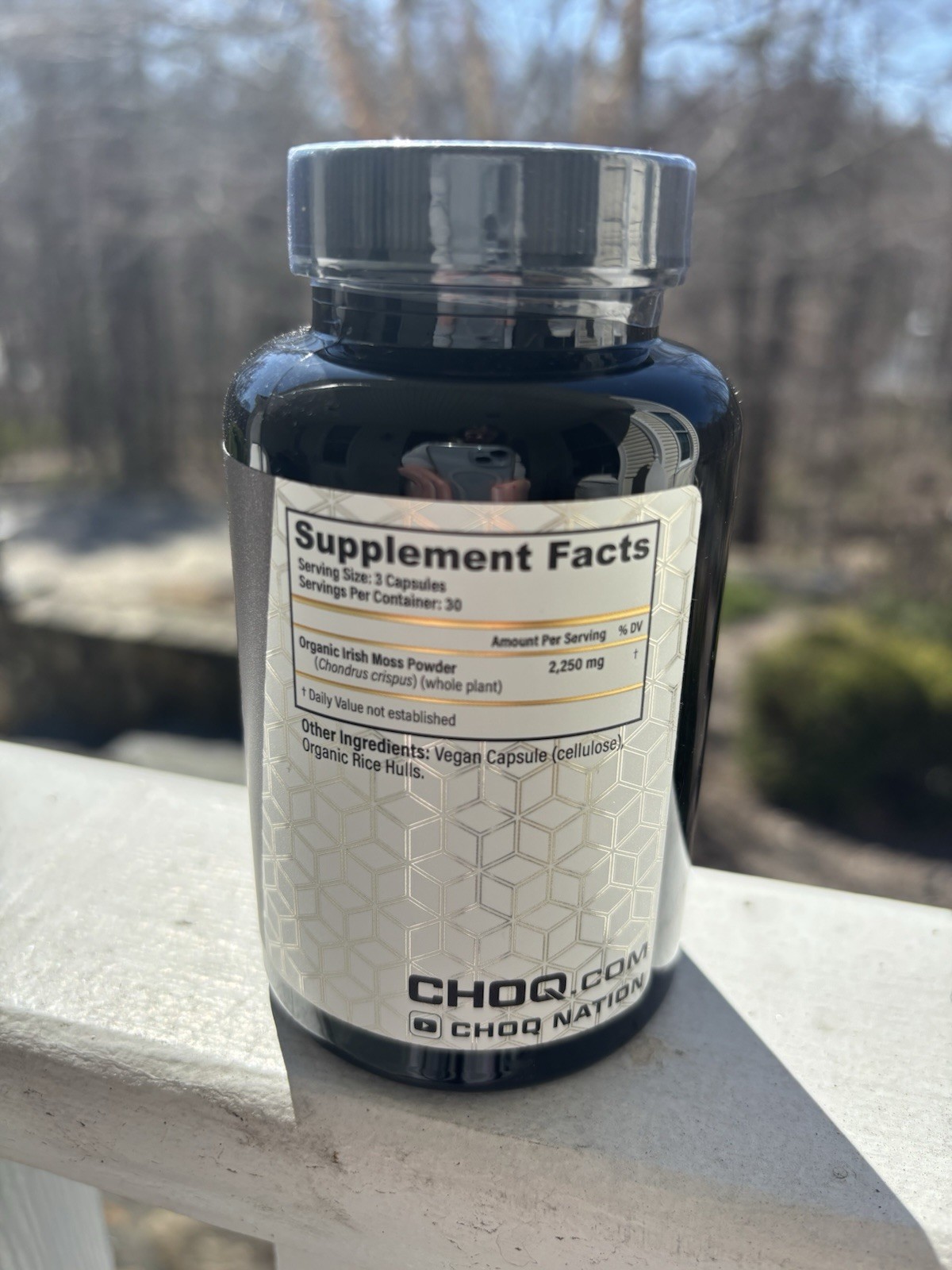 CHOQ Irish Moss Vegan Capsules 90ct Supports Oxygenation & Trace Minerals. New