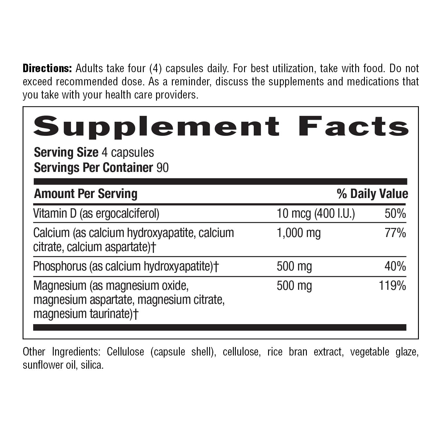 Country Life Target-Mins Calcium Magnesium with Vitamin 360 Count (Pack of 1)