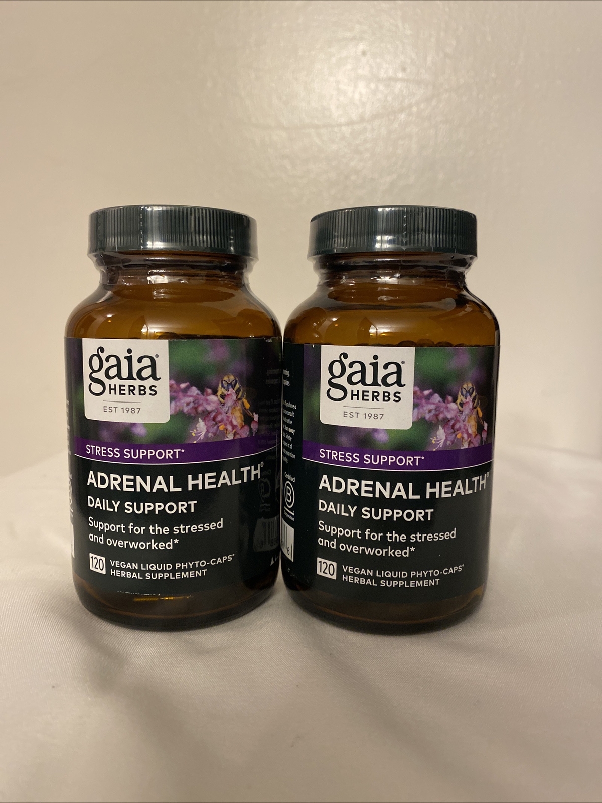 Gaia Herbs Adrenal Health Daily Support 240 LIQUID PHYTO CAPSULES